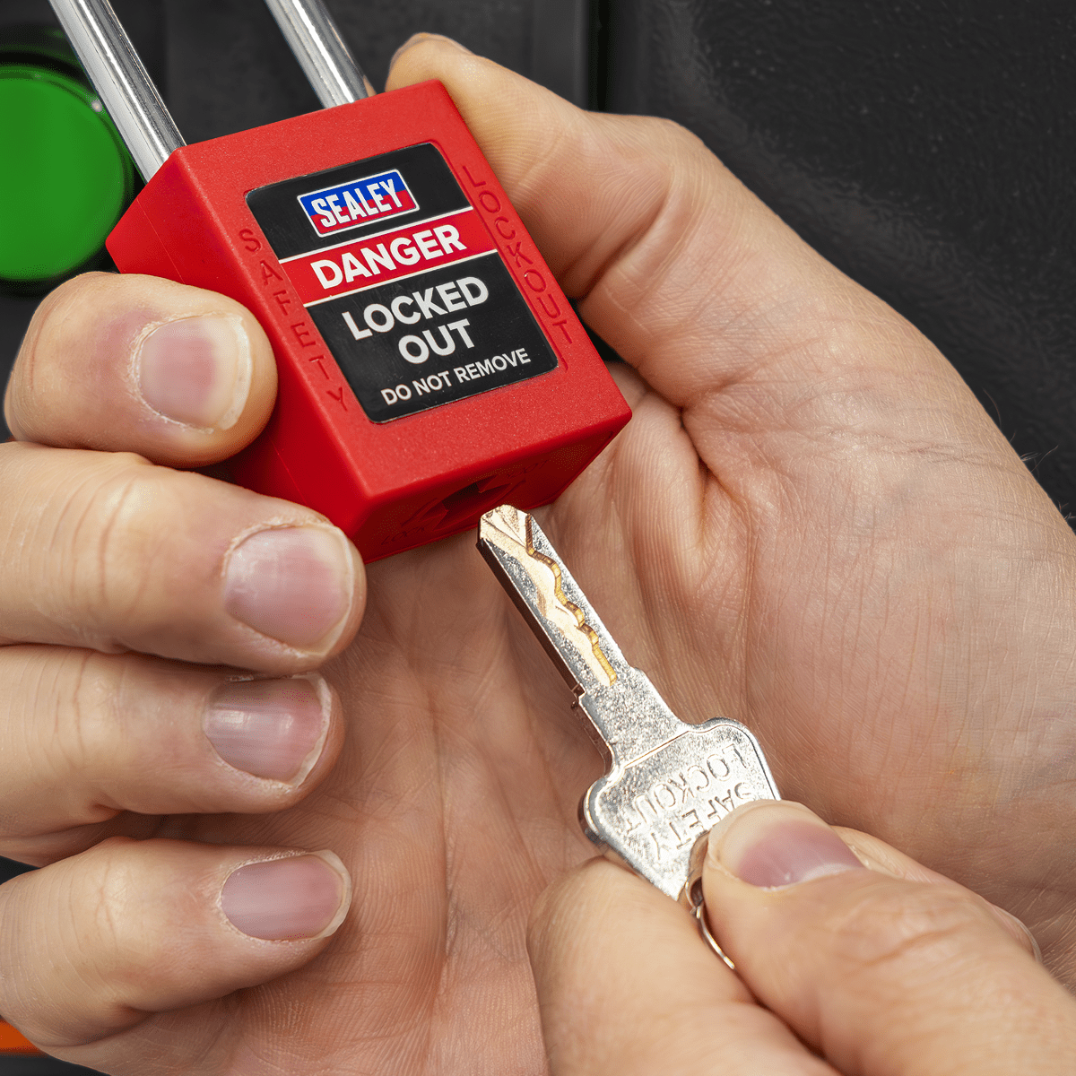 Sealey EV12 Long Shackle Safety Lockout Padlock - EV12 - Sealey Tools UK - Trade Counter Direct