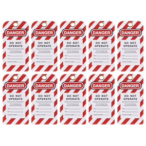 Sealey EV17 Lockout Safety Tag 10pc - EV17 - Sealey Tools UK - Trade Counter Direct