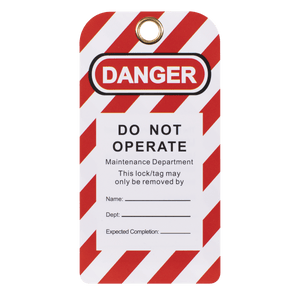 Sealey EV17 Lockout Safety Tag 10pc - EV17 - Sealey Tools UK - Trade Counter Direct