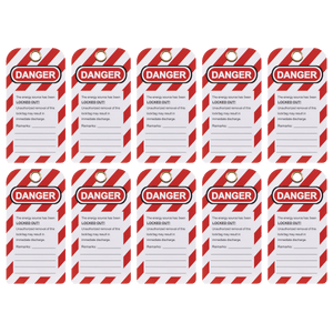 Sealey EV17 Lockout Safety Tag 10pc - EV17 - Sealey Tools UK - Trade Counter Direct