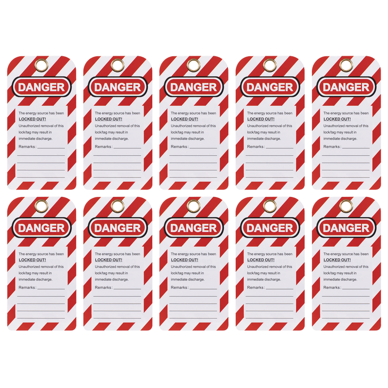 Sealey EV17 Lockout Safety Tag 10pc - EV17 - Sealey Tools UK - Trade Counter Direct