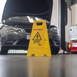 Sealey EV19 EV/Hybrid Floor Warning Signs - Pack of 2 - EV19 - Sealey Tools UK - Trade Counter Direct