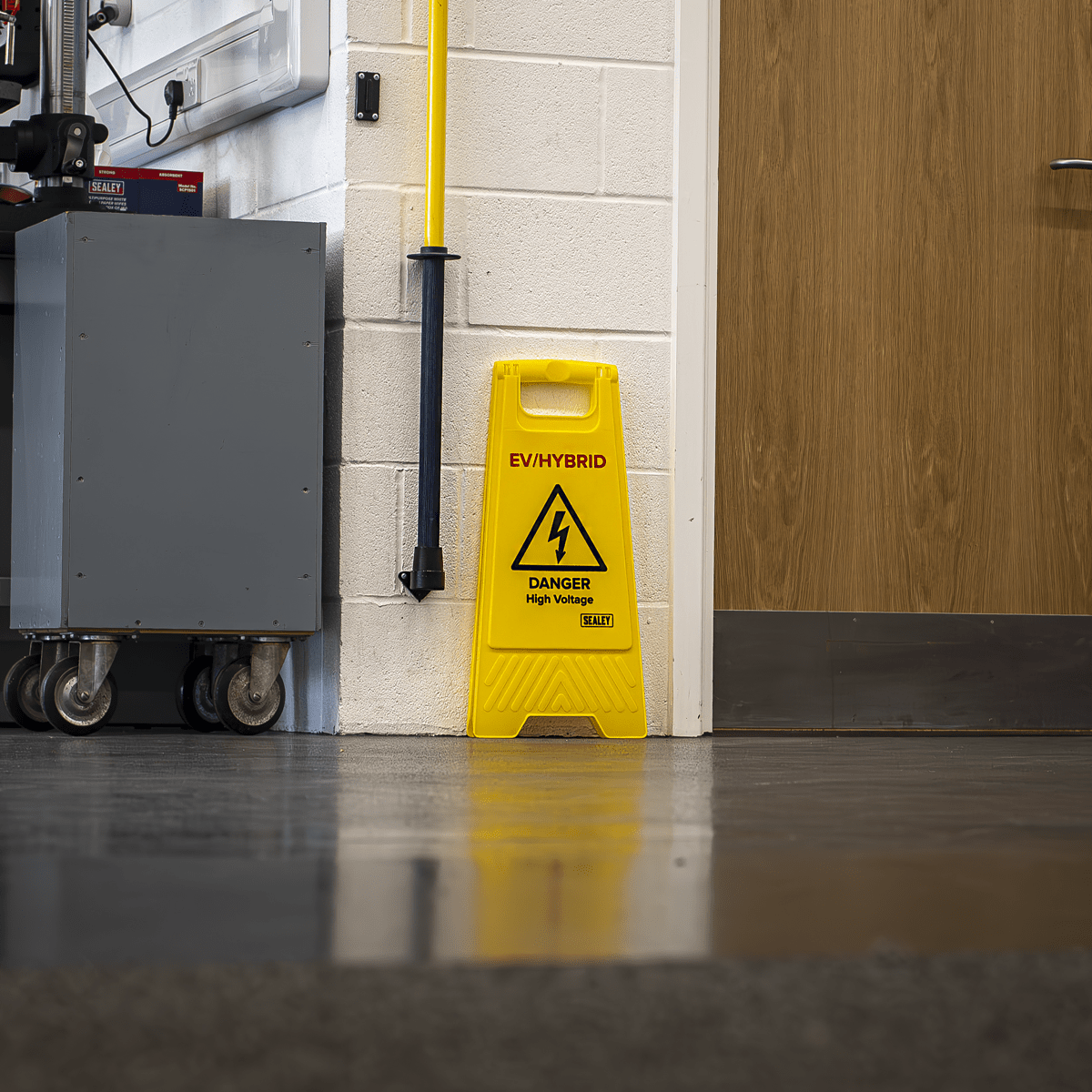 Sealey EV19 EV/Hybrid Floor Warning Signs - Pack of 2 - EV19 - Sealey Tools UK - Trade Counter Direct