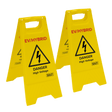 Sealey EV19 EV/Hybrid Floor Warning Signs - Pack of 2 - EV19 - Sealey Tools UK - Trade Counter Direct