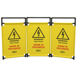 Sealey EV20 Folding Safety Barrier for Hybrid/Electric Vehicles - EV20 - Sealey Tools UK - Trade Counter Direct