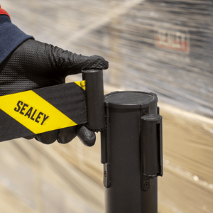 Sealey EV23 Retractable Safety Belt Barrier Post - Set of 2 - EV23 - Sealey Tools UK - Trade Counter Direct