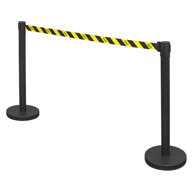 Sealey EV23 Retractable Safety Belt Barrier Post - Set of 2 - EV23 - Sealey Tools UK - Trade Counter Direct