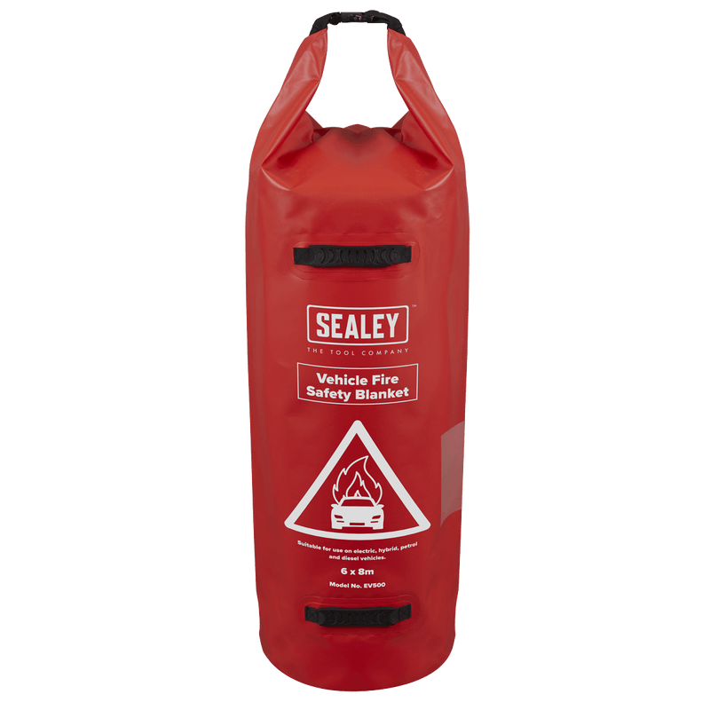 Sealey EV500 Vehicle Fire Safety Blanket - Silicone Coated 6 x 8m - EV500 - Sealey Tools UK - Trade Counter Direct