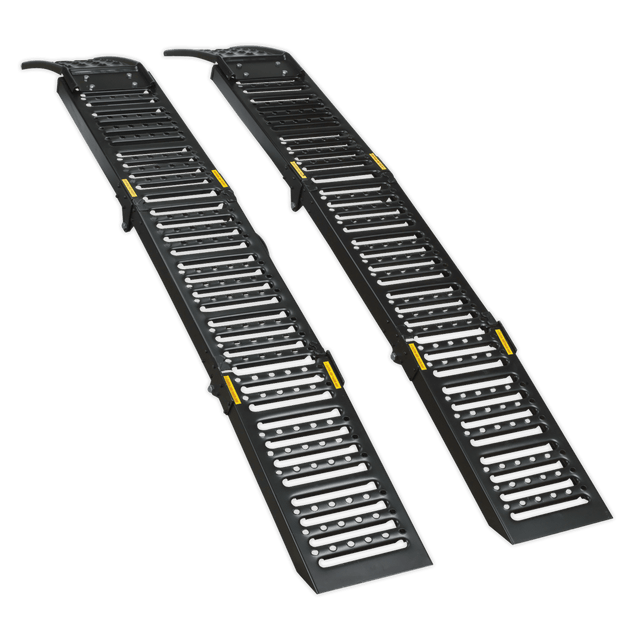 Sealey FCR500 Steel Folding Loading Ramps 500kg Capacity per Pair - FCR500 - Sealey Tools UK - Trade Counter Direct