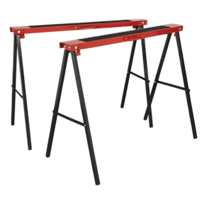 Sealey FDT2 Fold Down Trestles Pair 100kg Capacity per Trestle - FDT2 - Sealey Tools UK - Trade Counter Direct