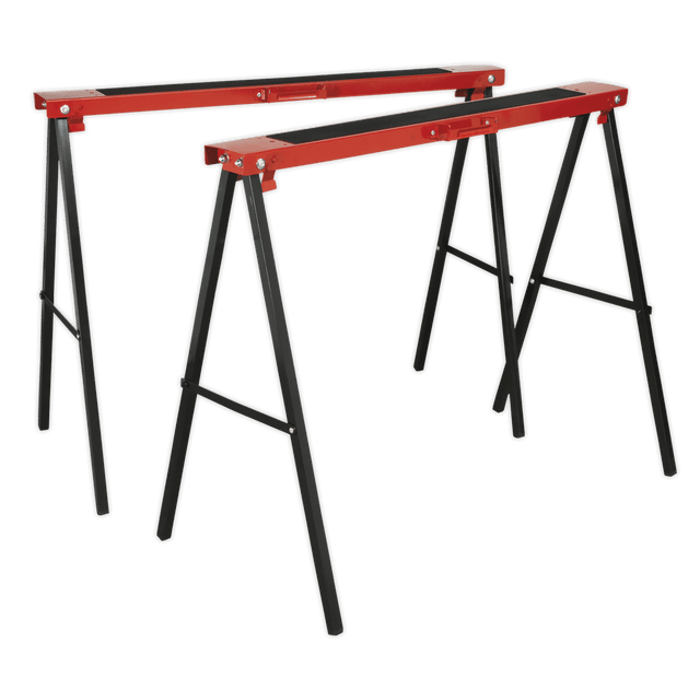 Sealey FDT2 Fold Down Trestles Pair 100kg Capacity per Trestle - FDT2 - Sealey Tools UK - Trade Counter Direct