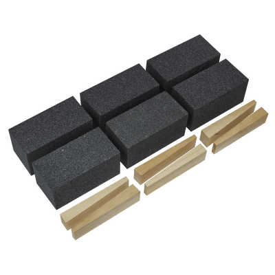 Sealey FGB24 Floor Grinding Block 50 x 50 x 100mm 24Grit - Pack of 6 - FGB24 - Sealey Tools UK - Trade Counter Direct