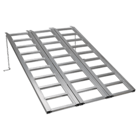 Sealey FLR680T Motorcycle/Trike/ATV & Mini Tractor Ramp Wide Tri - Fold 680kg Capacity - FLR680T - Sealey Tools UK - Trade Counter Direct