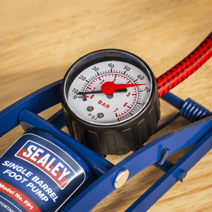 Sealey FP1 Single Barrel Foot Pump - FP1 - Sealey Tools UK - Trade Counter Direct