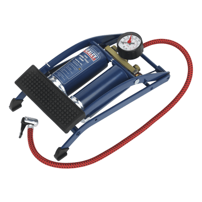 Sealey FP2 Twin Barrel Foot Pump - FP2 - Sealey Tools UK - Trade Counter Direct