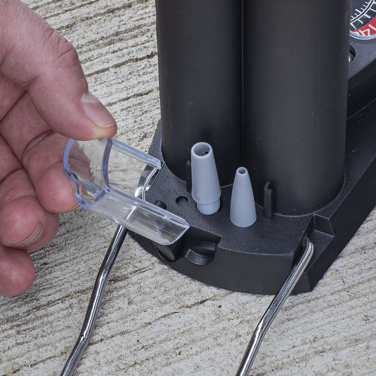 Sealey FP7 Mini Twin Barrel Bicycle Foot Pump - FP7 - Sealey Tools UK - Trade Counter Direct