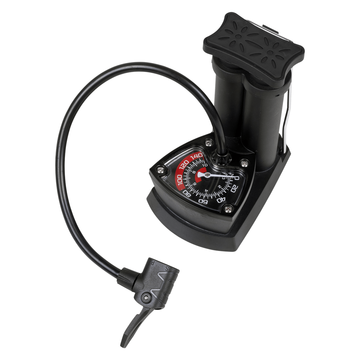 Sealey FP7 Mini Twin Barrel Bicycle Foot Pump - FP7 - Sealey Tools UK - Trade Counter Direct