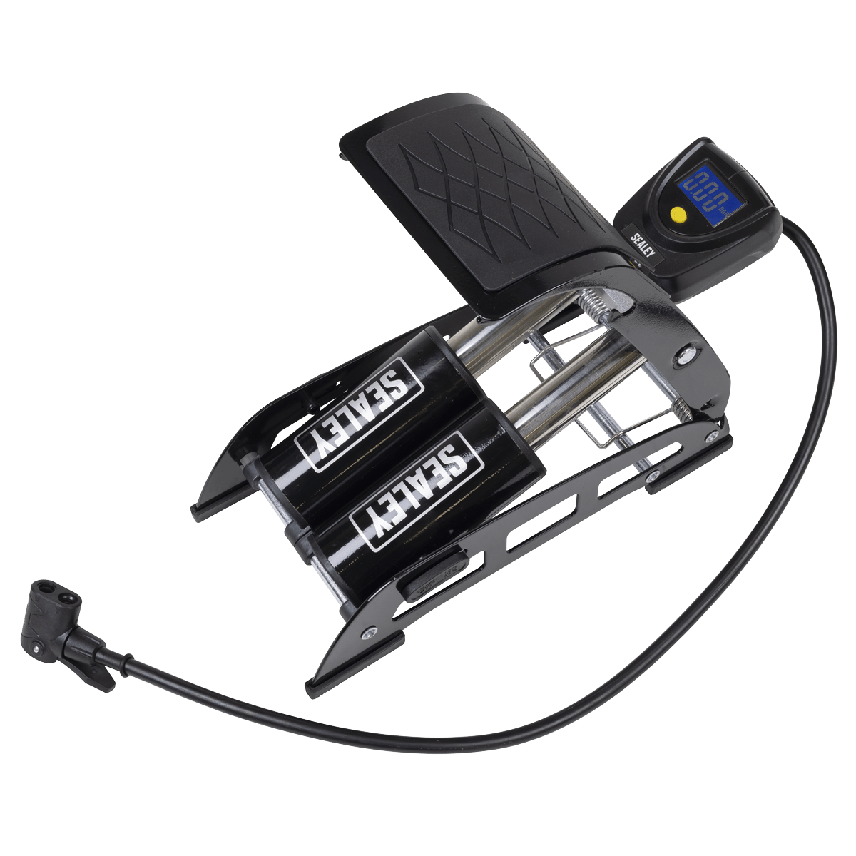 Sealey FP9D Twin Barrel Digital Foot Pump - FP9D - Sealey Tools UK - Trade Counter Direct