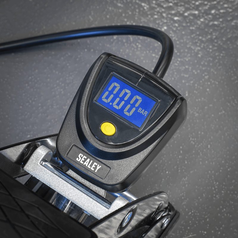 Sealey FP9D Twin Barrel Digital Foot Pump - FP9D - Sealey Tools UK - Trade Counter Direct