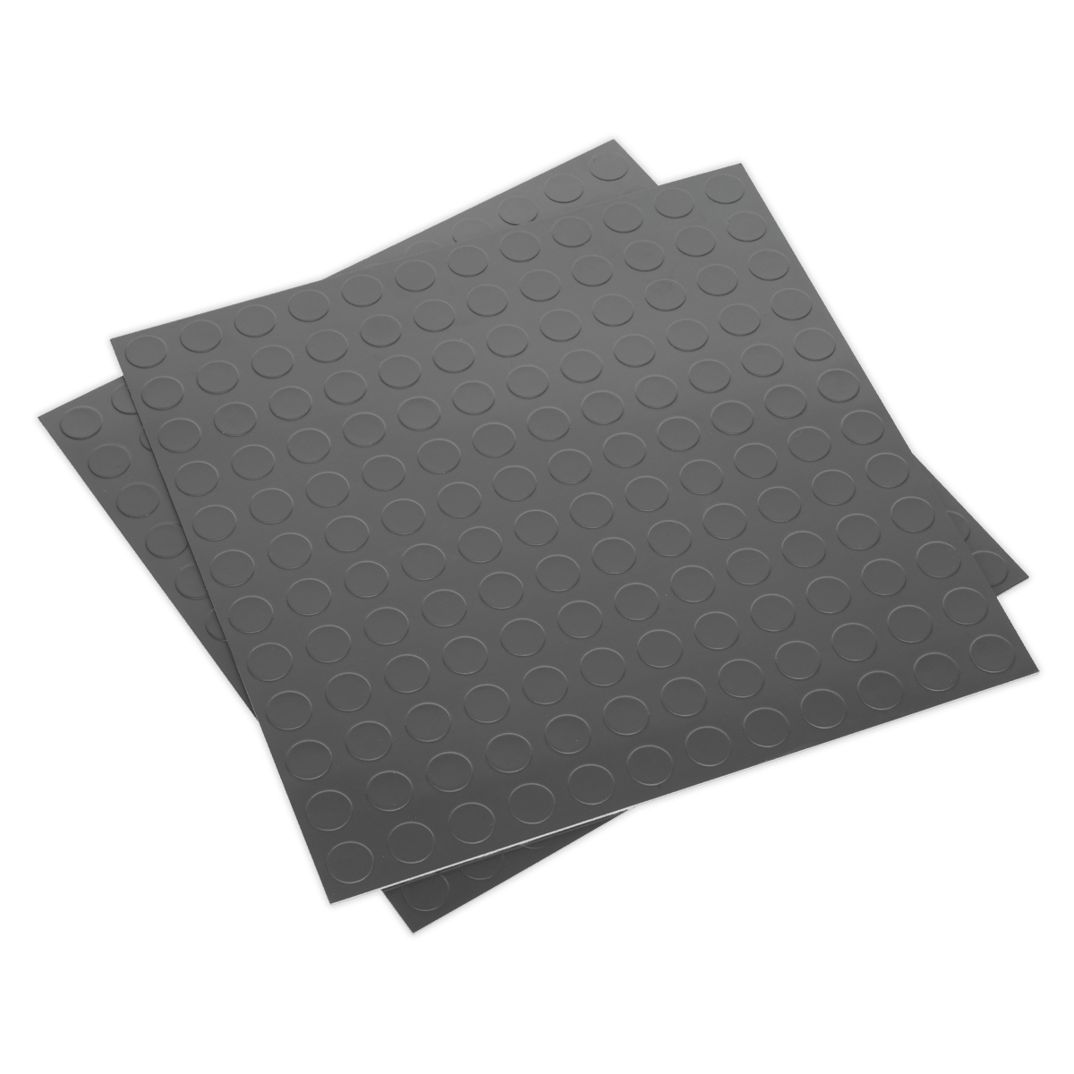 Sealey FT2S Vinyl Floor Tile with Peel & Stick Backing - Silver Coin Pack of 16 - FT2S - Sealey Tools UK - Trade Counter Direct