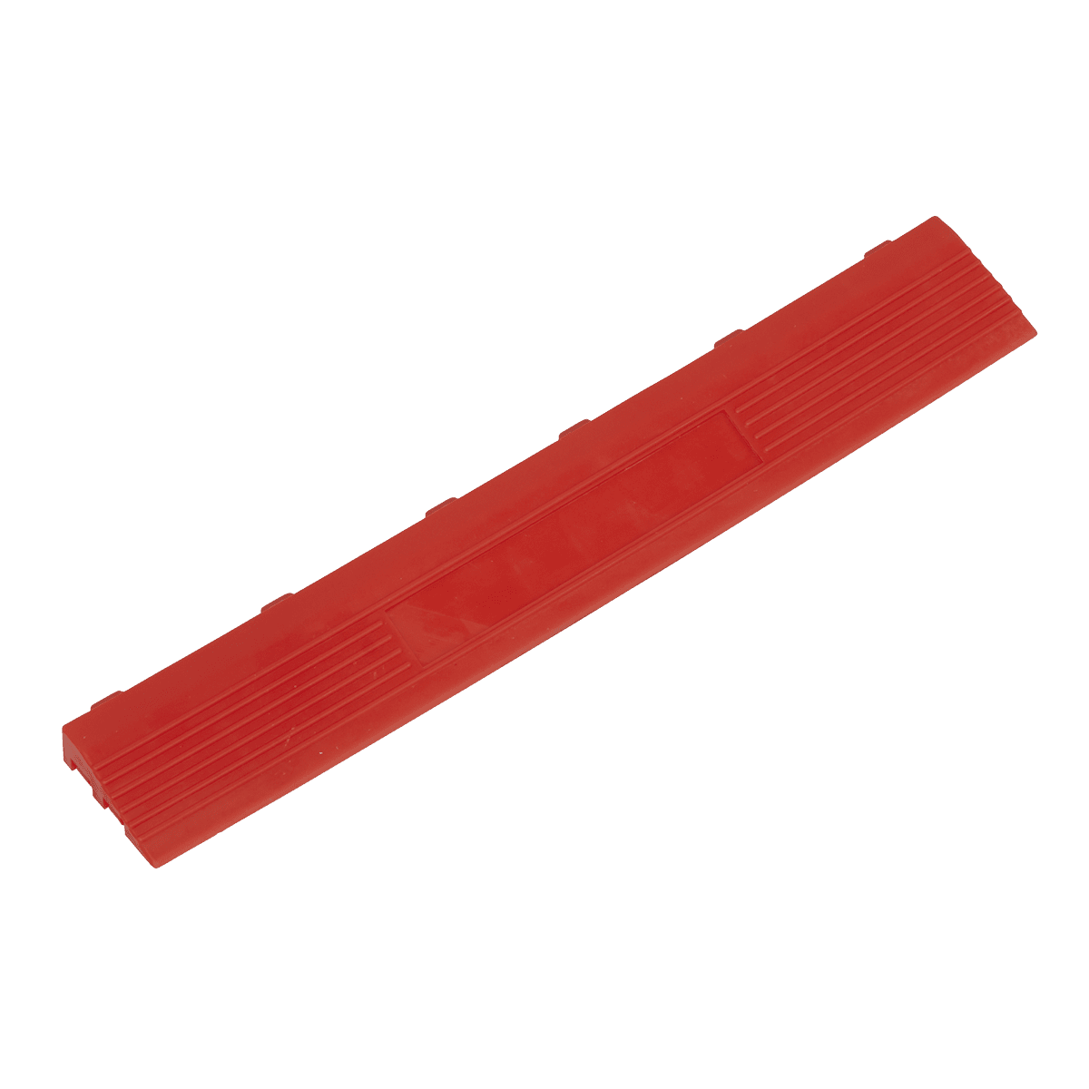 Sealey FT3ERF Polypropylene Floor Tile Edge 400 x 60mm Red Female - Pack of 6 - FT3ERF - Sealey Tools UK - Trade Counter Direct