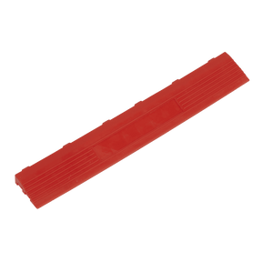 Sealey FT3ERF Polypropylene Floor Tile Edge 400 x 60mm Red Female - Pack of 6 - FT3ERF - Sealey Tools UK - Trade Counter Direct