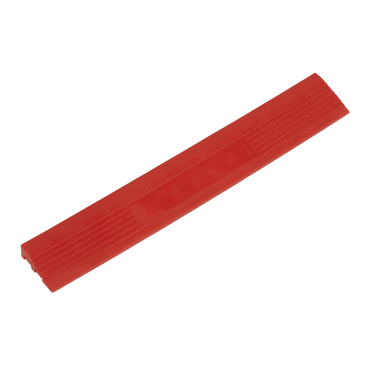 Sealey FT3ERM Polypropylene Floor Tile Edge 400 x 60mm, Red Male - Pack of 6 - FT3ERM - Sealey Tools UK - Trade Counter Direct