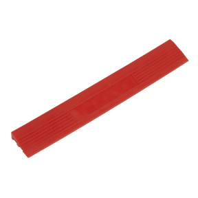 Sealey FT3ERM Polypropylene Floor Tile Edge 400 x 60mm, Red Male - Pack of 6 - FT3ERM - Sealey Tools UK - Trade Counter Direct