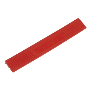 Sealey FT3ERM Polypropylene Floor Tile Edge 400 x 60mm, Red Male - Pack of 6 - FT3ERM - Sealey Tools UK - Trade Counter Direct