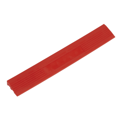 Sealey FT3ERM Polypropylene Floor Tile Edge 400 x 60mm, Red Male - Pack of 6 - FT3ERM - Sealey Tools UK - Trade Counter Direct