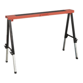Sealey FTAL1 Fold Down Trestle with Adjustable Legs 150kg Capacity - FTAL1 - Sealey Tools UK - Trade Counter Direct