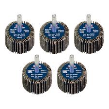 Sealey FW4030605 Flap Wheel Ø40 x 30mm 60Grit Ø6mm Shaft - Pack of 5 - FW4030605 - Sealey Tools UK - Trade Counter Direct