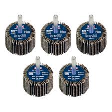 Sealey FW4030805 Flap Wheel Ø40 x 30mm 80Grit Ø6mm Shaft - Pack of 5 - FW4030805 - Sealey Tools UK - Trade Counter Direct