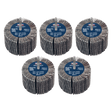 Sealey FW8040605 80 x 40mm Abrasive Flap Wheel 6mm Shaft 60Grit - Pack of 5 - FW8040605 - Sealey Tools UK - Trade Counter Direct