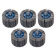 Sealey FW8040805 80 x 40mm Abrasive Flap Wheel 6mm Shaft 80Grit - Pack of 5 - FW8040805 - Sealey Tools UK - Trade Counter Direct