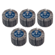 Sealey FW8040ASS 80 x 40mm Abrasive Flap Wheel 6mm Shaft Assorted Grit - Pack of 5 - FW8040ASS - Sealey Tools UK - Trade Counter Direct