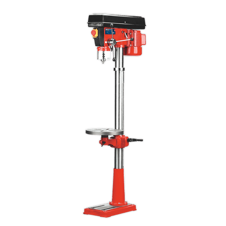 Sealey GDM160F Pillar Drill Floor 16 - Speed 1580mm Height 550W/230V - GDM160F - Sealey Tools UK - Trade Counter Direct