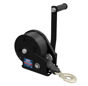 Sealey Geared Hand Winch with Brake & Webbing 540kg Capacity - GWW1200B - Sealey Tools UK - Trade Counter Direct