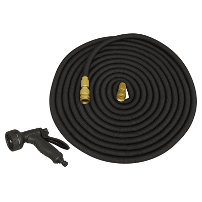 Sealey GH15E Ø17mm Expandable Garden Hose Black 15m Premium - GH15E - Sealey Tools UK - Trade Counter Direct