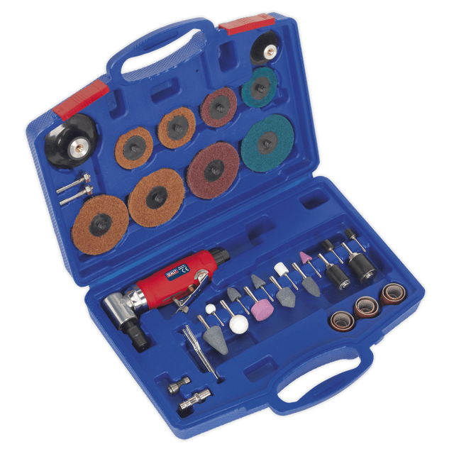 Sealey GSA674K Generation Air Angle Die Grinder/Sander Kit 42pc - GSA674K - Sealey Tools UK - Trade Counter Direct