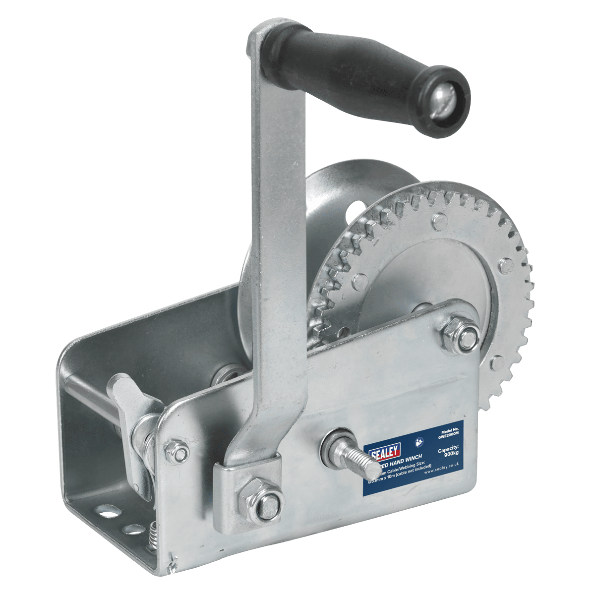 Sealey GWE2000M Geared Hand Winch 900kg Capacity - GWE2000M - Sealey Tools UK - Trade Counter Direct