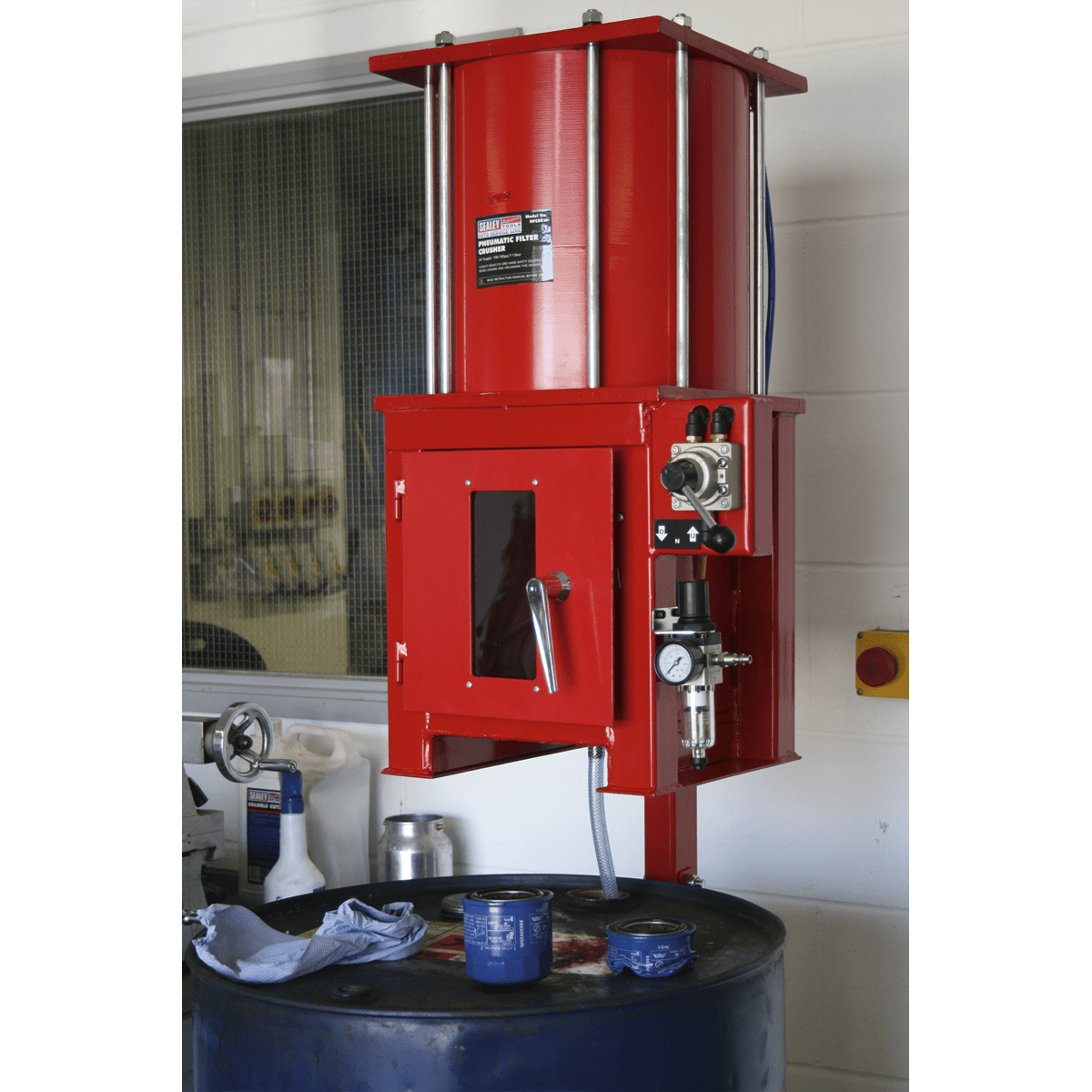 Sealey HFC08 Pneumatic Oil Filter Crusher - HFC08 - Sealey Tools UK - Trade Counter Direct