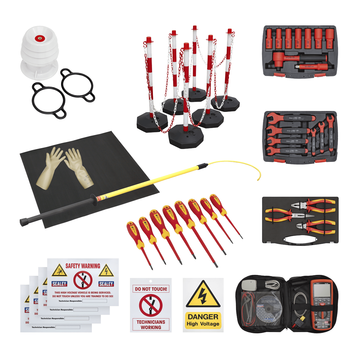 Sealey HP55KITCOMBO Hybrid Workshop Tool Kit - HP55KITCOMBO - Sealey Tools UK - Trade Counter Direct