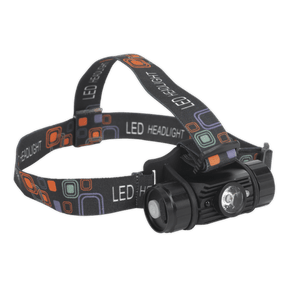 Sealey HT108LED Rechargeable Head Torch 5W CREE* XPG LED Auto - Sensor - HT108LED - Sealey Tools UK - Trade Counter Direct