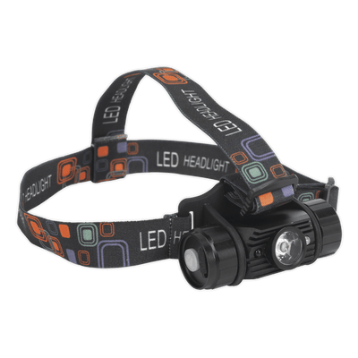 Sealey HT108LED Rechargeable Head Torch 5W CREE* XPG LED Auto - Sensor - HT108LED - Sealey Tools UK - Trade Counter Direct
