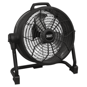 Sealey HVD16C 2 - in - 1 Cordless/Corded High Velocity Drum Fan 16" 230V/20V SV20 Series - HVD16C - Sealey Tools UK - Trade Counter Direct