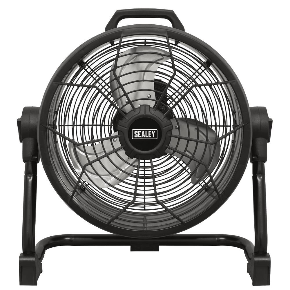 Sealey HVD16C 2 - in - 1 Cordless/Corded High Velocity Drum Fan 16" 230V/20V SV20 Series - HVD16C - Sealey Tools UK - Trade Counter Direct