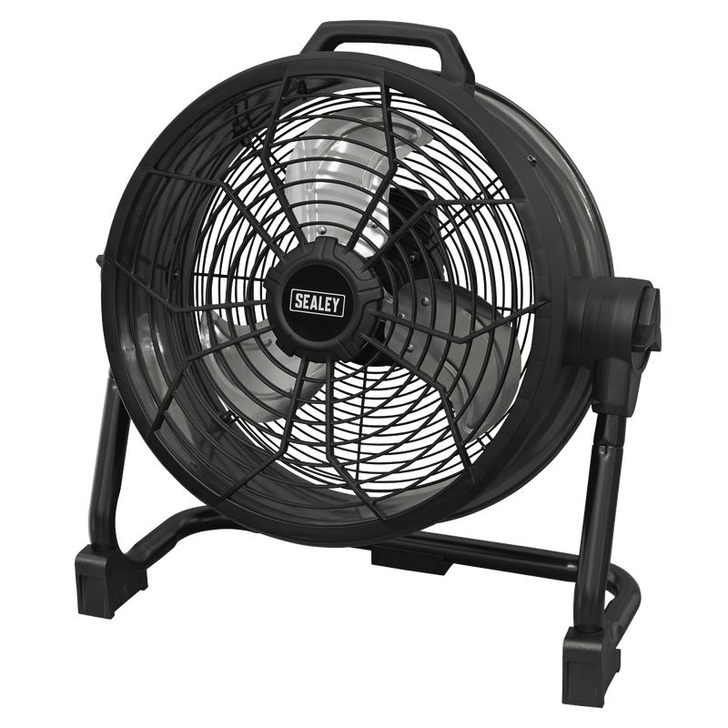 Sealey HVD16C 2 - in - 1 Cordless/Corded High Velocity Drum Fan 16" 230V/20V SV20 Series - HVD16C - Sealey Tools UK - Trade Counter Direct