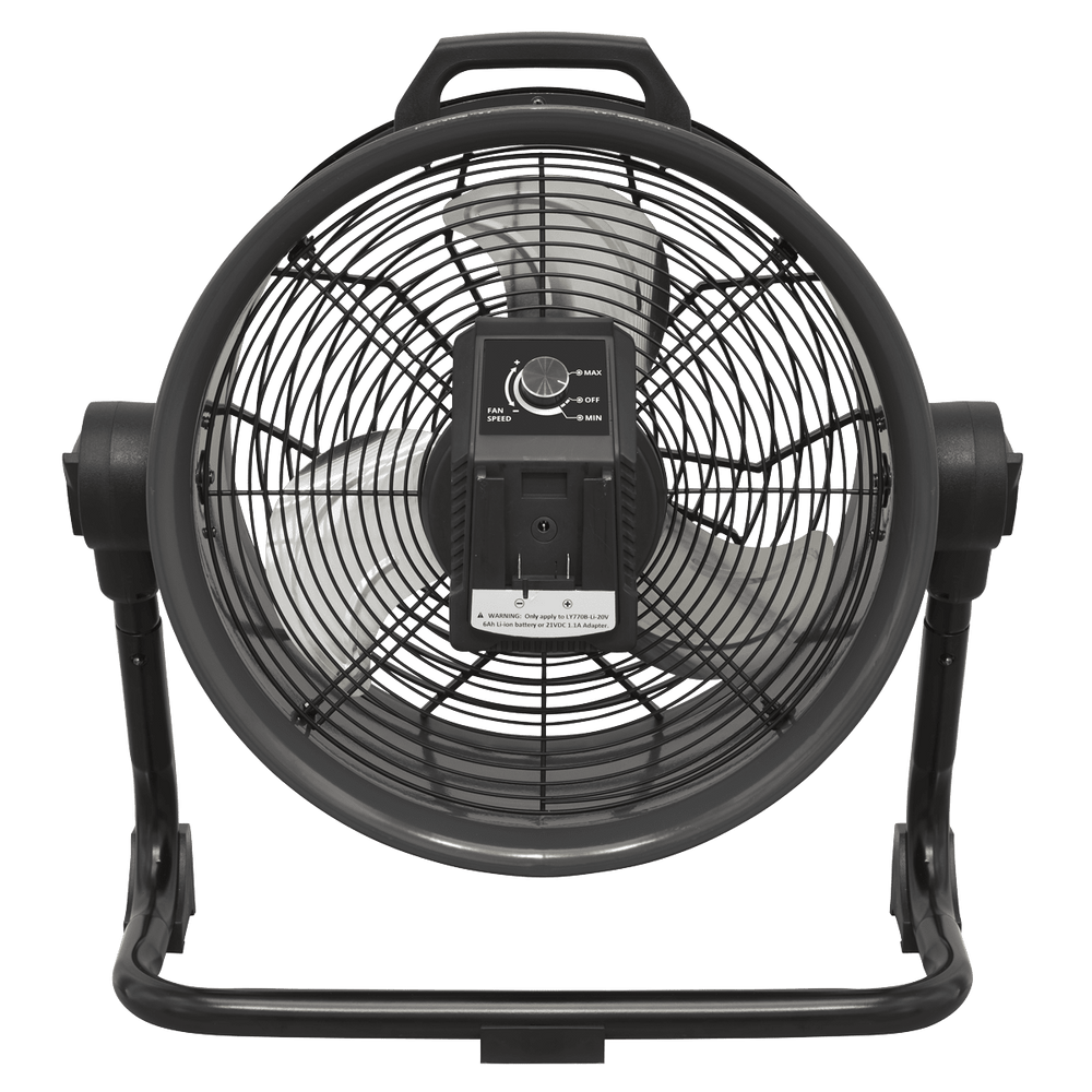 Sealey HVD16C 2 - in - 1 Cordless/Corded High Velocity Drum Fan 16" 230V/20V SV20 Series - HVD16C - Sealey Tools UK - Trade Counter Direct