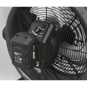Sealey HVD16CCOMBO 2 - in - 1 Cordless/Corded 16" High Velocity Drum Fan 20V SV20 Series Kit - HVD16CCOMBO - Sealey Tools UK - Trade Counter Direct
